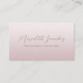 Ausgeklügelte Berufliche Mauve Rose Pink Shimmer Visitenkarte (Vorderseite)