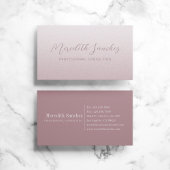 Ausgeklügelte Berufliche Mauve Rose Pink Shimmer Visitenkarte