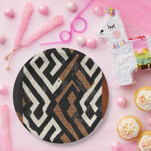 Ausgeklügelte, luxuriöse Papiertafel aus Afrika Pappteller (Party)