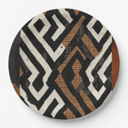 Ausgeklügelte, luxuriöse Papiertafel aus Afrika Pappteller (Vorderseite)