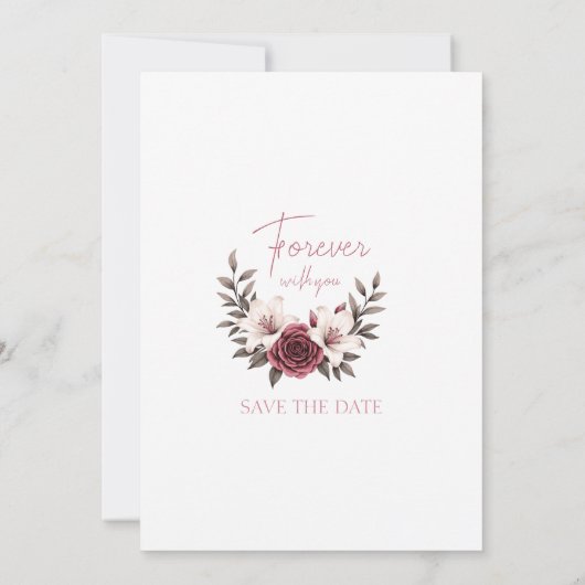 Ausgeklügelte Micro-Wedding Suite Einladung (Rückseite)