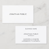 Ausgeklügelte Moderne Minimalistisch Trendy Simple Visitenkarte (Vorne/Hinten)