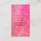 Ausgeklügelte Rot-Orange-Grunge-Mischung Visitenkarte (Rückseite)