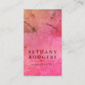 Ausgeklügelte Rot-Orange-Grunge-Mischung Visitenkarte (Vorderseite)