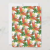 Ausgeklügelter Bird of Paradise Ring Bridal Einladung (Rückseite)