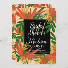 Ausgeklügelter Bird of Paradise Tropic Bridal Einladung