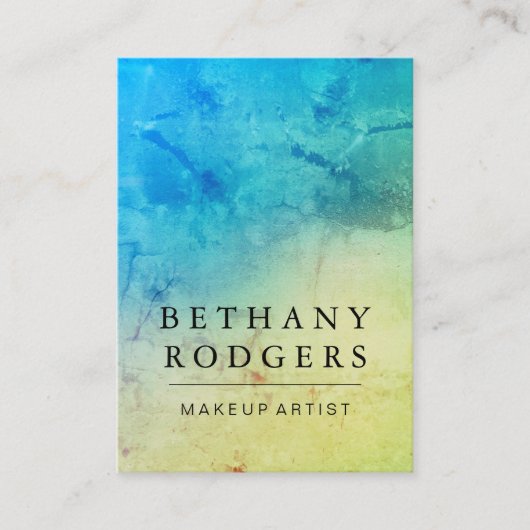 Ausgeklügelter Blauer Grunge Blend Visitenkarte (Vorderseite)