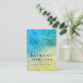 Ausgeklügelter Blauer Grunge Blend Visitenkarte (Stehend Vorderseite)