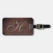 Ausgeklügelter Holzeffekt Gepäckanhänger (Vorderseite horizontal)