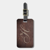 Ausgeklügelter Holzeffekt Gepäckanhänger (Vorderseite vertikal)