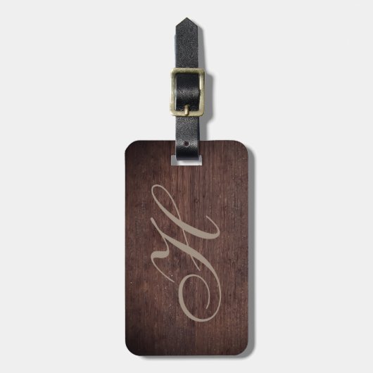 Ausgeklügelter Holzeffekt Gepäckanhänger (Vorderseite vertikal)