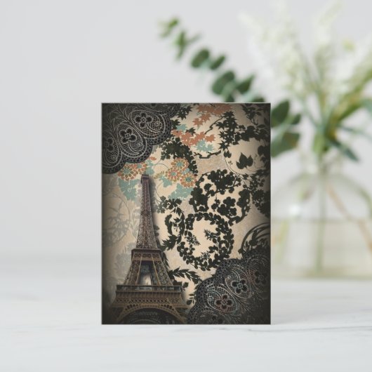 Ausgeklügelter Pariser Eiffelturm Staudamm Postkarte (Stehend Vorderseite)