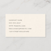 Ausgeklügelter rosafarbener, kursiver Text Visitenkarte (Rückseite)