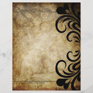 Ausgeklügelter Swirl Letterhead