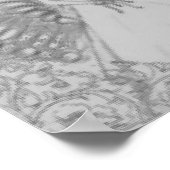 Ausgeklügeltes Angelic Sweet 16 Gray Poster (Ecke)