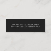 Ausgeklügeltes blaues grünes Wasser Mini Visitenkarte (Rückseite)