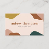 Ausgeklügeltes Erdreich Modernes Abstrakt Visitenkarte (Vorderseite)