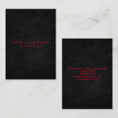 Ausgeklügeltes Grauschwarz-Beruflich Visitenkarte (Vorne/Hinten)