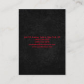 Ausgeklügeltes Grauschwarz-Beruflich Visitenkarte (Rückseite)