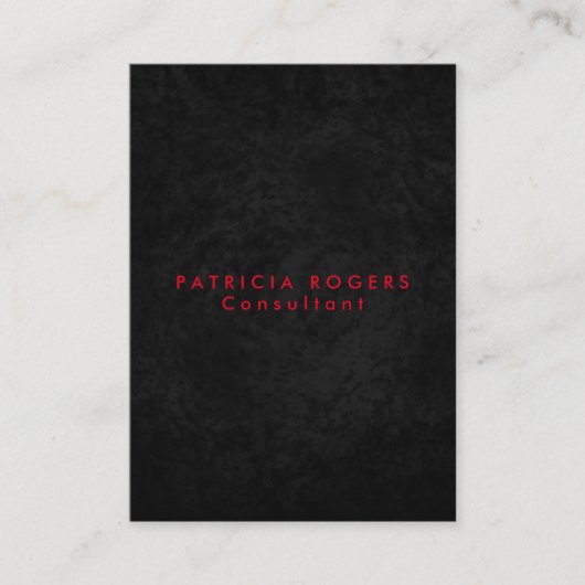 Ausgeklügeltes Grauschwarz-Beruflich Visitenkarte (Vorderseite)