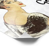 Ausgeklügeltes Modebild, das sich langsam schmeich Fotodruck (Ecke)