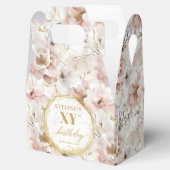 Ausgeklügeltes, rosafarbenes, rosafarbenes Boho-Aq Geschenkschachtel (Geöffnet)