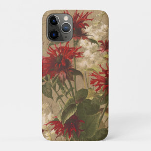 Ausgeklügeltes Rot & Burgund-Blüte gegen Beige Case-Mate iPhone Hülle
