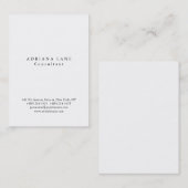 Ausgeklügeltes Schlichtes, einfaches Berufliches W Visitenkarte (Vorne/Hinten)