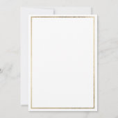 Ausgeklügeltes, tropisches Weißgold Save the Date Einladung (Rückseite)