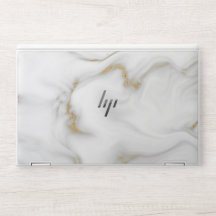 Ausgeklügeltes White Marbel HP Laptop Skin