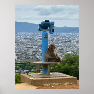 Ausgelassener Tourist Poster