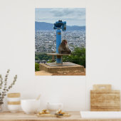 Ausgelassener Tourist Poster (Küche)