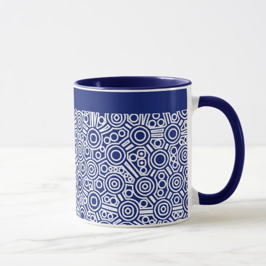 Ausgelöste Alien Circuit - Navy Blue Tasse (Rechts)