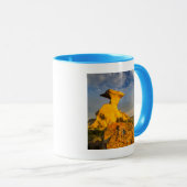 Ausgemesserte Badlands-Formation in Kurzem Gras Tasse (VorderseiteRechts)