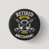 Ausgemusterter Mechaniker Button (Vorderseite)