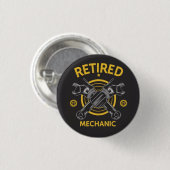 Ausgemusterter Mechaniker Button (Vorne & Hinten)