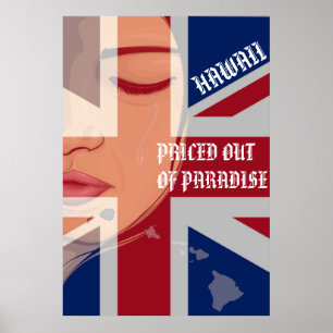AUSGEPRECHT AUS PARADISE KRYING WAHINE HIIslandsFl Poster