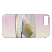 Ausgereift,Ombre, Seashells -Personalisiert Case-Mate iPhone Hülle (Rückseite (Horizontal))