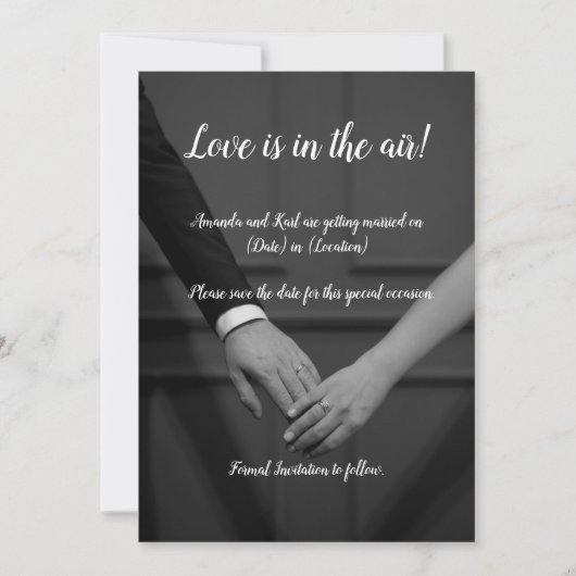 Ausgereift Save the Date Einladung (Vorderseite)