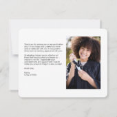 Ausgereifte Abschluss-Fotocollage Dankeskarte (Rückseite)