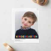 Ausgereifte Ankündigung des Kindergarten-Abschluss (Vorderseite/Rückseite Beispiel)