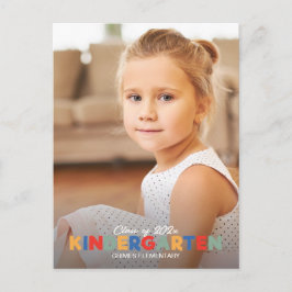 Ausgereifte Ankündigung des Kindergarten-Abschluss Postkarte