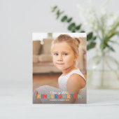 Ausgereifte Ankündigung des Kindergarten-Abschluss Postkarte (Stehend Vorderseite)