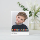 Ausgereifte Ankündigung des Kindergarten-Abschluss Postkarte (Stehend Vorderseite)