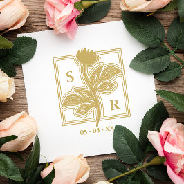 Ausgereifte Blume Hochzeiten und Termine Gummistempel