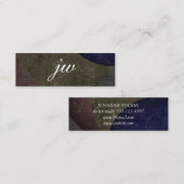 Ausgereifte farbige Textur mit Monogramm Mini Visitenkarte (Vorne/Hinten)