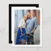 Ausgereifte Frame Save the Date Postkarte (Vorne/Hinten)