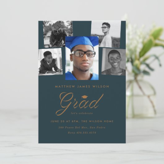 Ausgereifte Graduierungspartei für Graduierung von Ankündigung (Stehend Vorderseite)