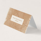 Ausgereifte Grunge QR Code Business Card geklappt Visitenkarten (Vorderseite)