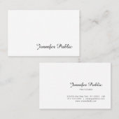 Ausgereifte handgeschriebene Skripte Modernes Einf Visitenkarte (Vorne/Hinten)